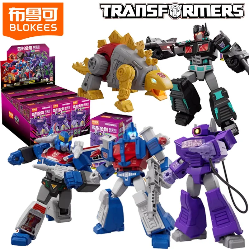 

BLOKEES Трансформеры GALAXY ВЕРСИЯ 4-й строительный блок, мужская сборная игрушка Shockwave Nemesis Prime Tarn, скребок, подвижная модель, подарок