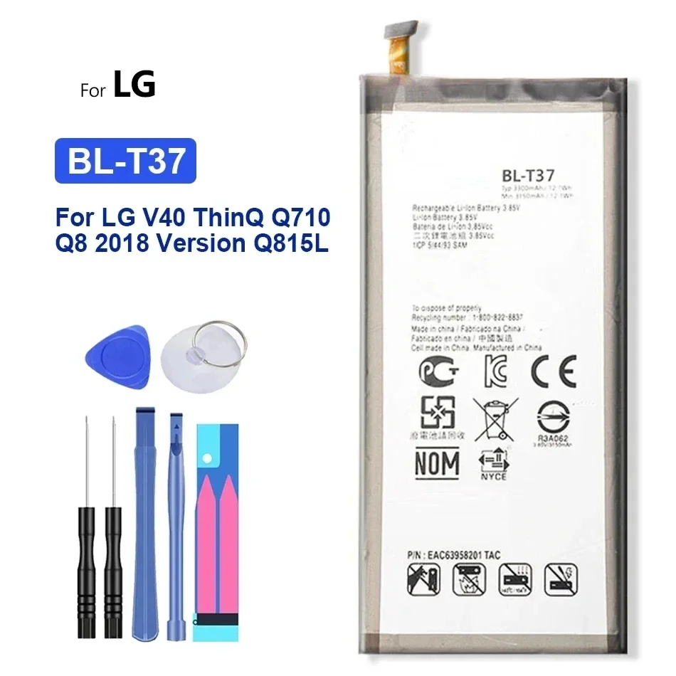 Phone Battery For LG V40 V50 V10 V20 V30 G7+ ThinQ G4 G5 K7 K8 K10 K20 Plus Tribute 2 5 Optimus LTE III 3 L7 II Dual F3