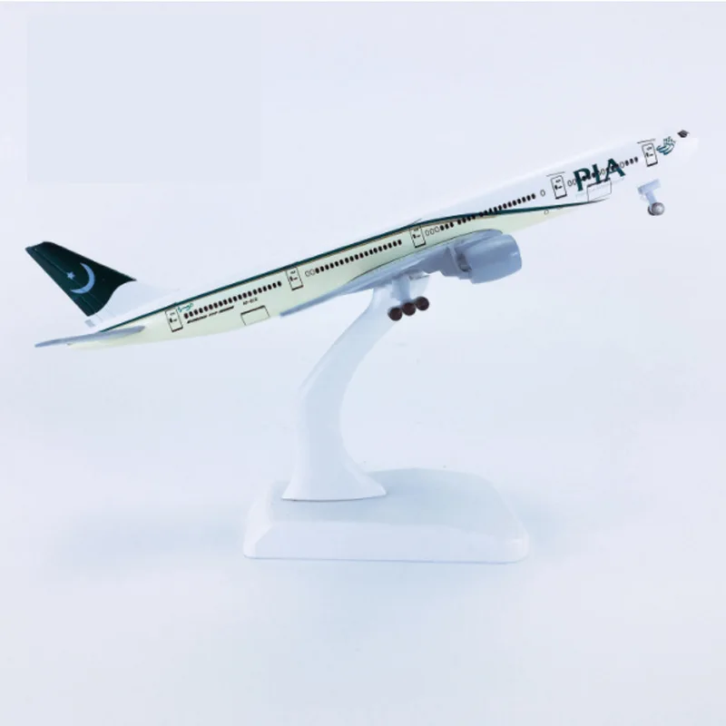 

20 см 1:400 B777 Pakistan Airlines, самолет из металлического сплава, литая под давлением масштабная модель самолета, коллекция сувениров, подходит для подарков
