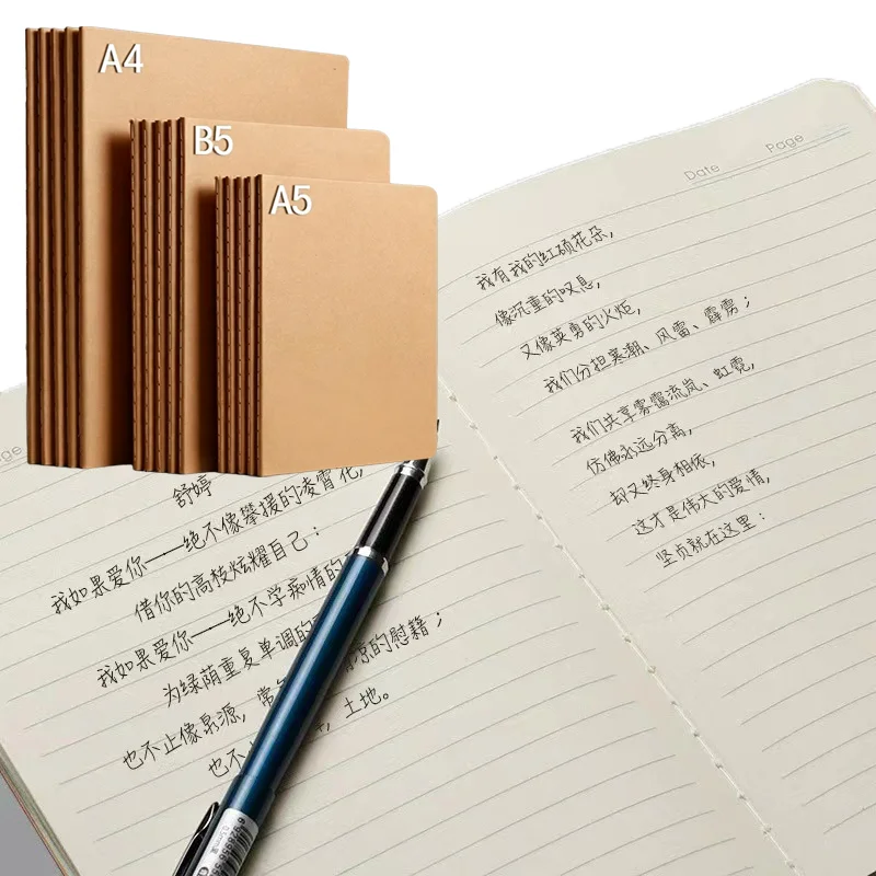 caderno-a5-com-capa-kraft-5-pecas-caderno-vintage-para-estudantes-papel-para-escrita-material-escolar-e-de-escritorio