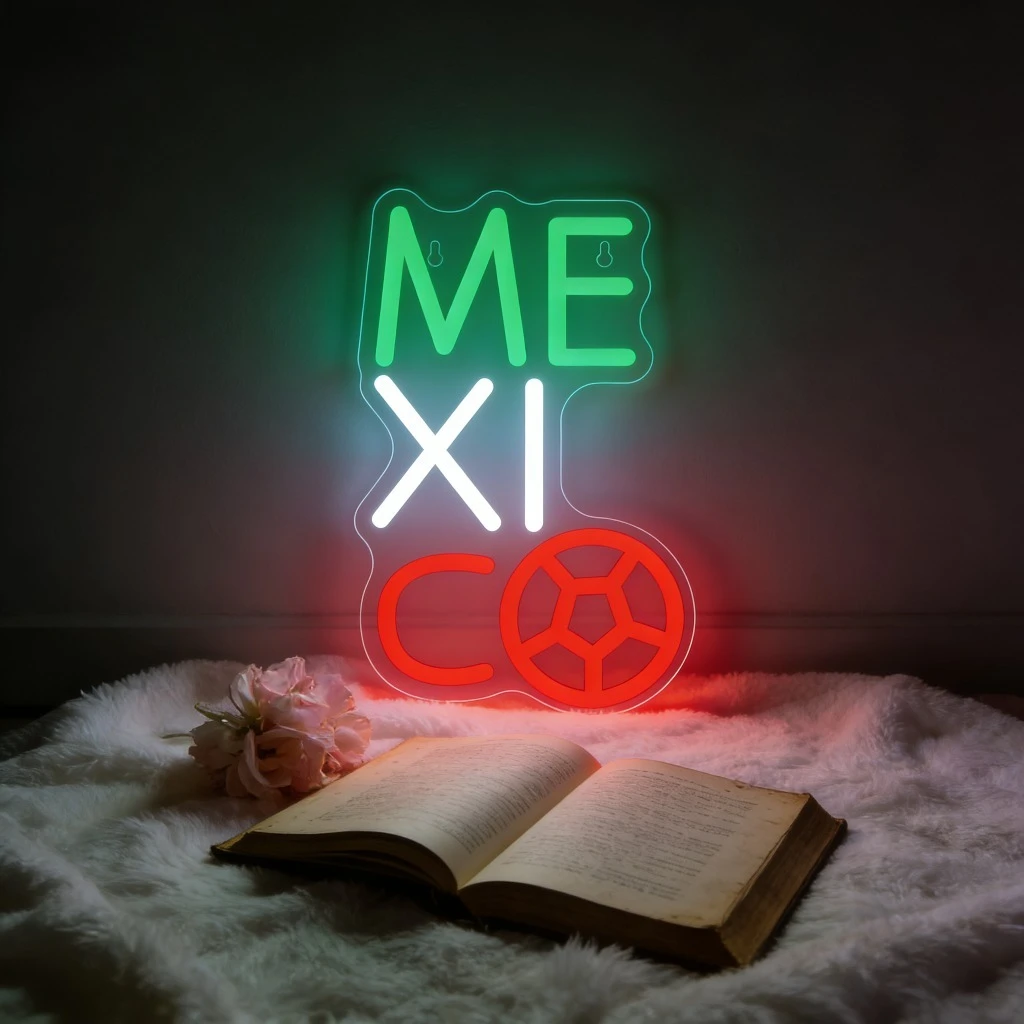 

MEXICO Neon Light Sign USB Dimmable LED Neon Sign for Bedroom Livingroom Club Bar Man Cave Party Gifts Wall Decoration