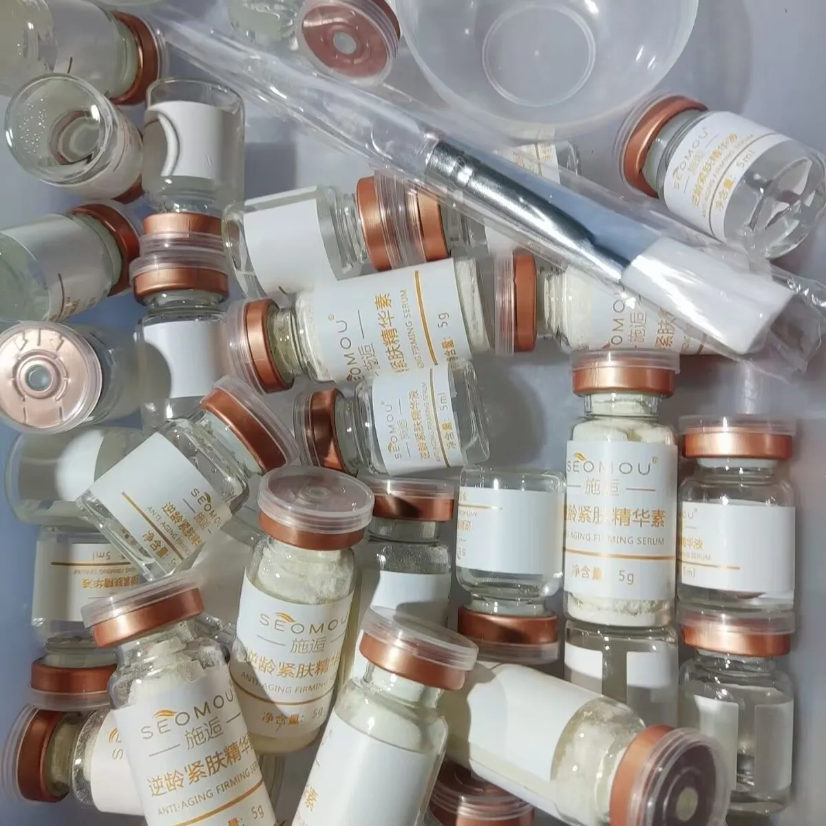 Mascarilla facial milagrosa de Corea, esencia péptida, estiramiento facial, reafirmante, ácido hialurónico, líneas finas, hidratante, SPA, cuidado de la piel, belleza
