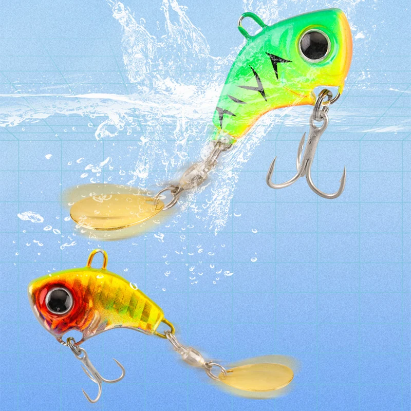 

5PCS Spinning Fishing Lure Set Wobbler Rotating Metal Vib Bait Spinner Spoon Jig Sea Lures Artificial Hard Baits Tackle Gear