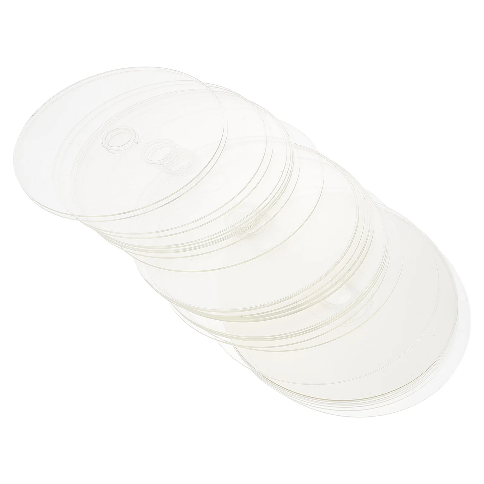 

30 Pcs DIY CD Decoration Painting Clear Discs Cdr Blank Painted for Pvc Plastic Crafts