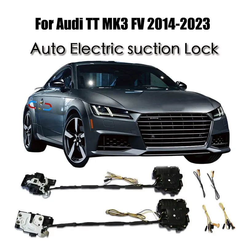 For For Audi TT MK3 FV 2014-2023 Car Soft Close Door Latch Pass Lock Actuator Auto Electric Absorption Suction Silence Closer