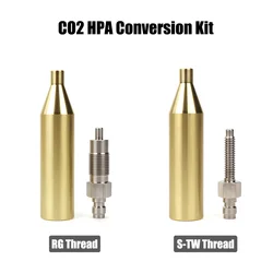 Pneumatic CO2 HPA Conversion Kit S-TW And RG Threads Replacing 12g Cartridge With 8mm Quick Plug Coupler