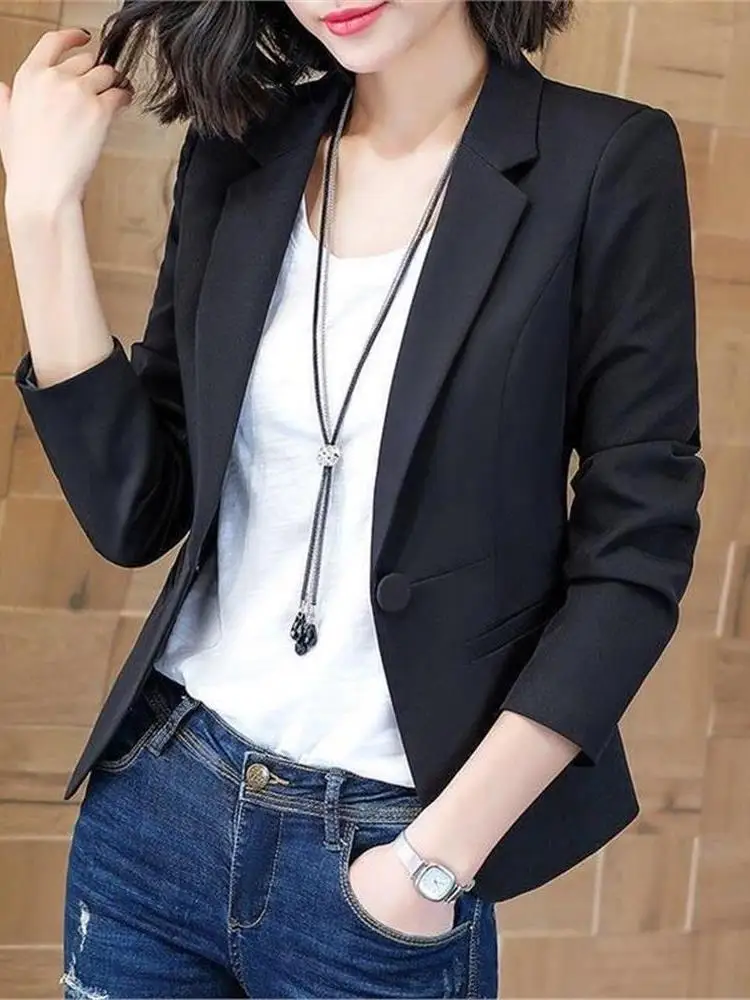 سترة نسائية قصيرة دافئة للشتاء مبطنة بالقطن الأسود، أنيقة وضيقة ومتعددة الاستخدامات، مصنوعة من قماش صيني عالي الجودة