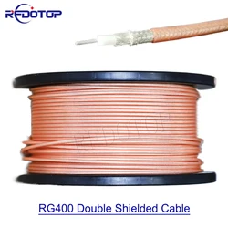 RG-400 Silver-plated Copper Double Shielded Cable RG400 High Quality Low Loss 50 Ohm 50-3 RF Coaxial Cable Jumper Wire Cord