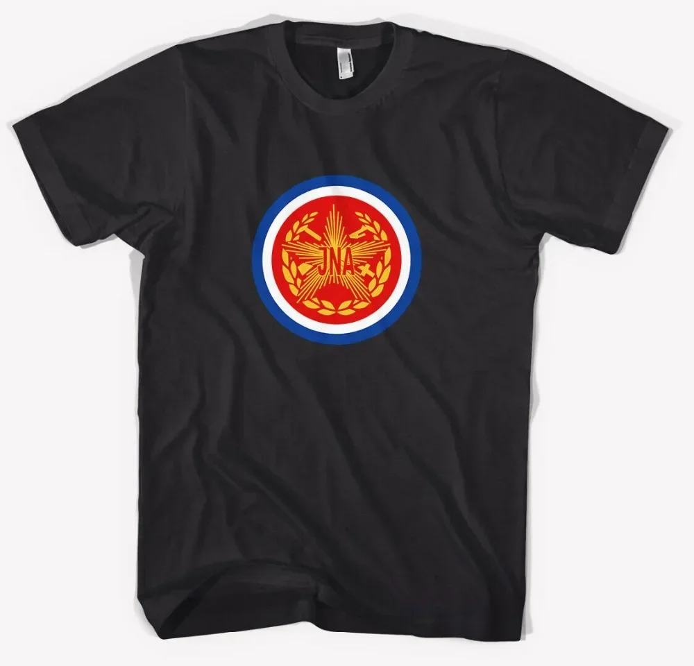 Yugoslavia People'S Army Jna - T Shirt Tee Black Size New Brand Clothing O Neck Short Sleeves Cotton Men's Funny T Shirt Sayings