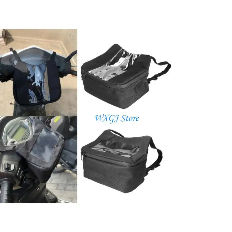 37JE Handlebar Phone Bag with Clear Top Window and Zippered