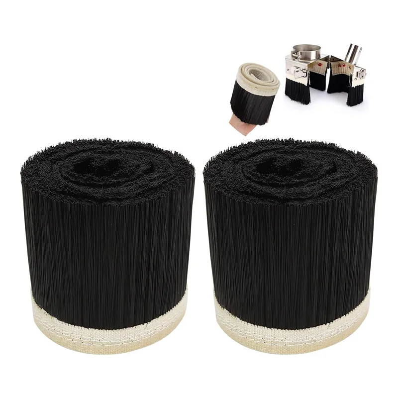 2 uds cepillo de zapata para polvo de 70Mm, cepillo de vacío CNC de 1M de longitud, cubierta antipolvo para máquina de grabado de aspiradora para husillo de enrutador CNC-[A04I]