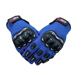 Gants de Moto Respirants à Doigts Complets pour Course, Coque Rigide, Protection pour Sports de Plein Air, Équitation, Cross, D343