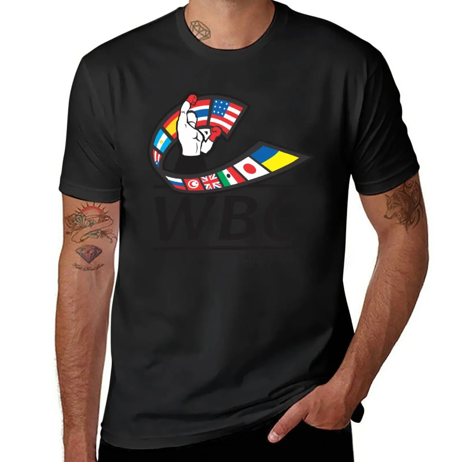 New World Boxing Council T-Shirt customized t shirts Short sleeve tee vintage clothes Tee shirt clothes for men