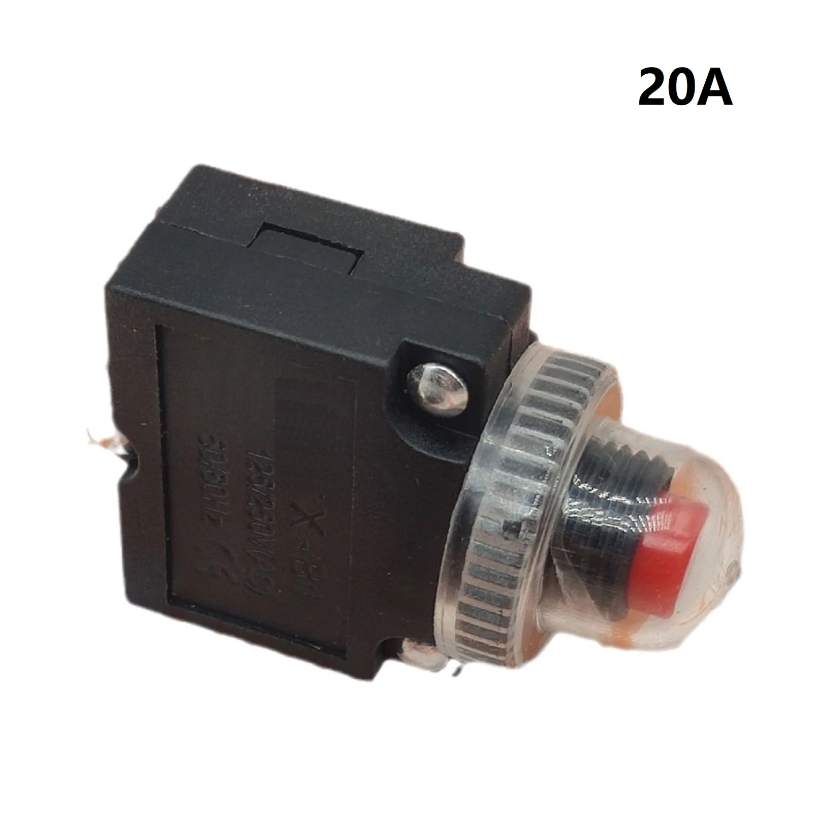 20A Circuit Breaker Overload Protector Switch With Cover 125V 250V For Reset Fuse For Motor Air Compressor Electrical Safety