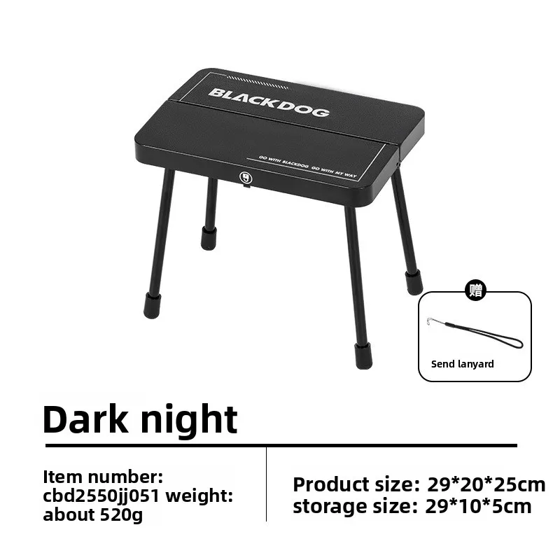 BLACKDOG Outdoor Vouwkruk Draagbare Pony Superlichte Campingstoel Opvouwbare Stoel Visbank Ultralichte aluminiumlegering