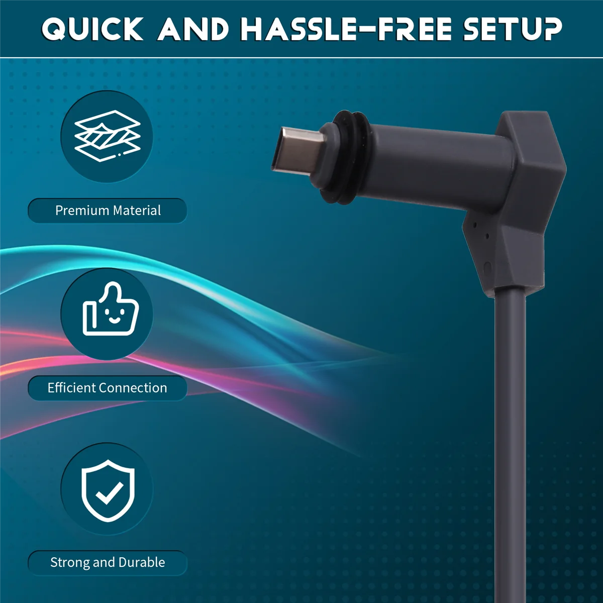 Rectangular Satellite Replacement Cable 1000Mbps for Rectangular Satellite V2 Cable Repair