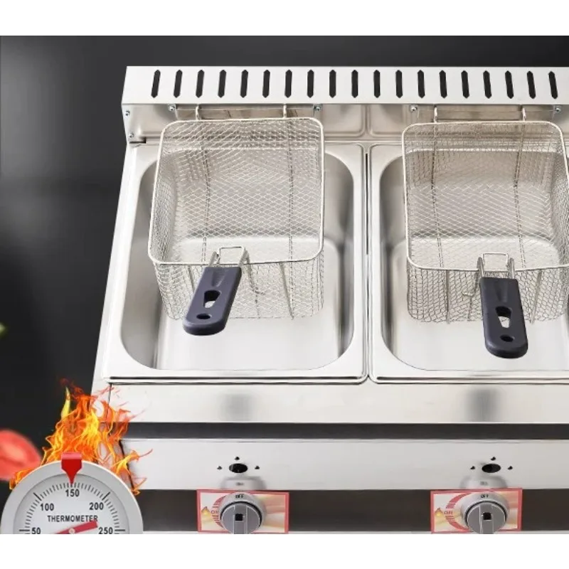 Commercial fried pot, stall fried skewer equipment, frying oven, dough sticks, frying pot, and chicken pot
