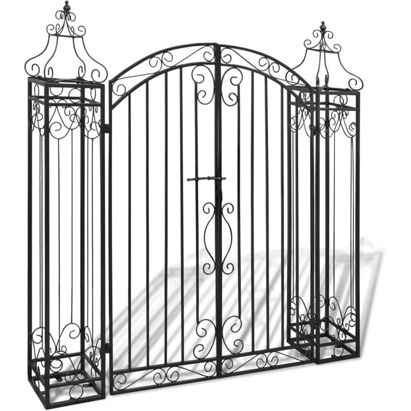 

home.Ornamental Garden Gate Wrought Iron 4'x8 x4' 5" for Patio,Bistro,Bar