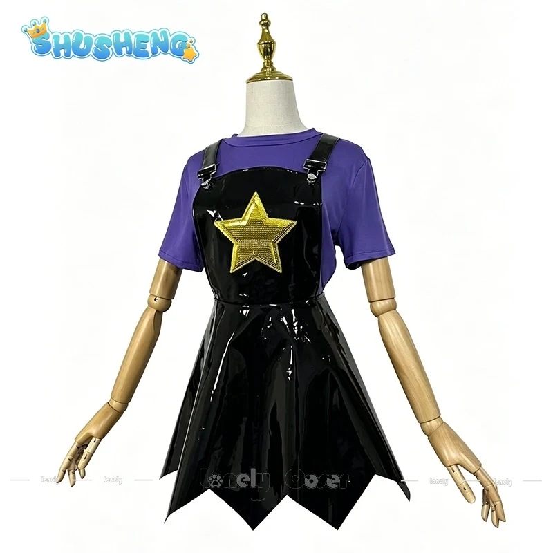 

Game Poppy Cos Lily Cosplay Costume Overall Dress Socks Lily Lovebraids Outfit Uniform Halloween Playtime Broken Things Full Set