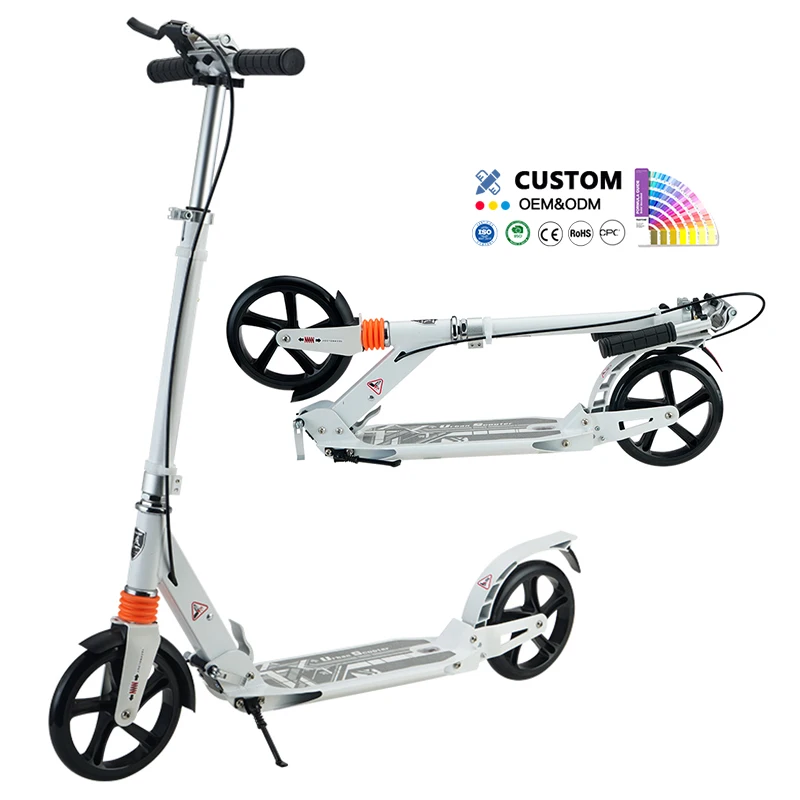 Aluminum Alloy Frame Children'S Scooter Two Pu Wheeled Kids Scooter Folding Foot Sliding Scooter for Adult Male and Female
