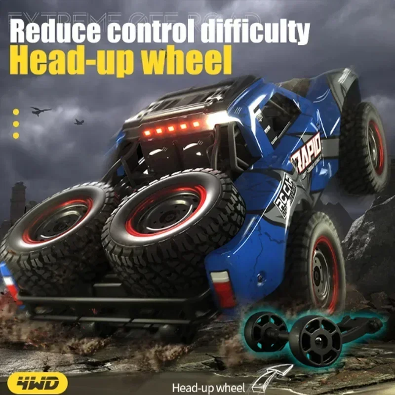 JJRC 1/14 Q130 Coche Rc Todoterreno 4x4, Camioneta de Carreras de Alta Velocidad 2.4g, Juguete de Control Remoto para Niños