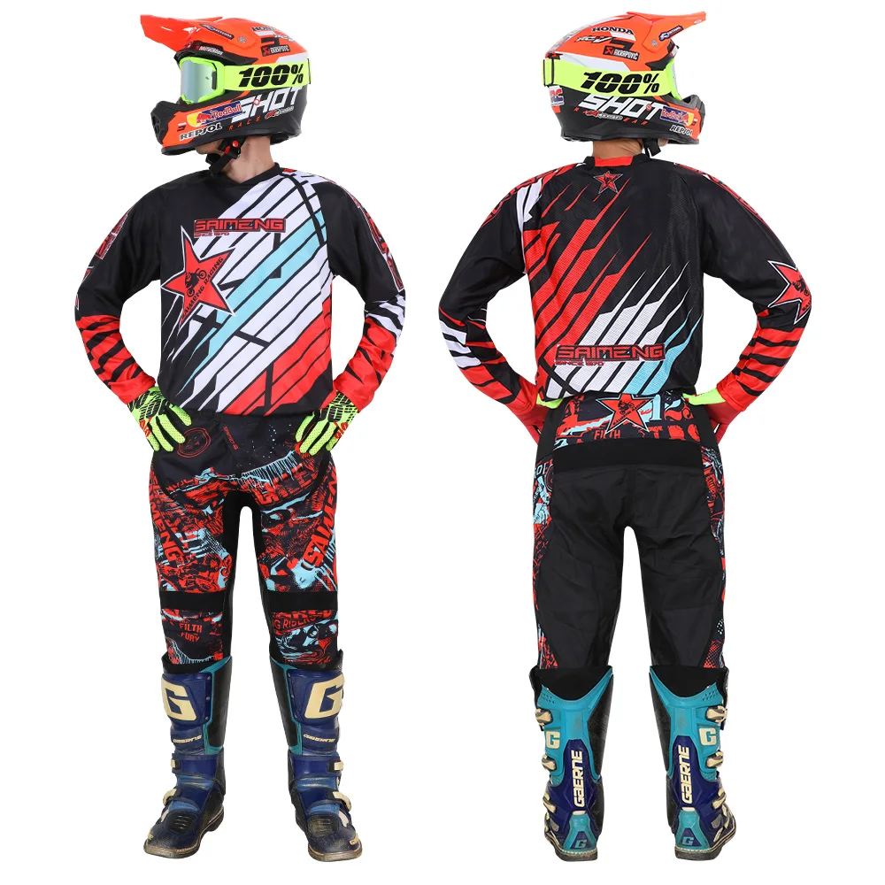 

NEW 2022 RAPIDLY FOX 180/360 enduro motocross gear set mx combo jersey pants motorbike clothing mtb carracing suit Off Road