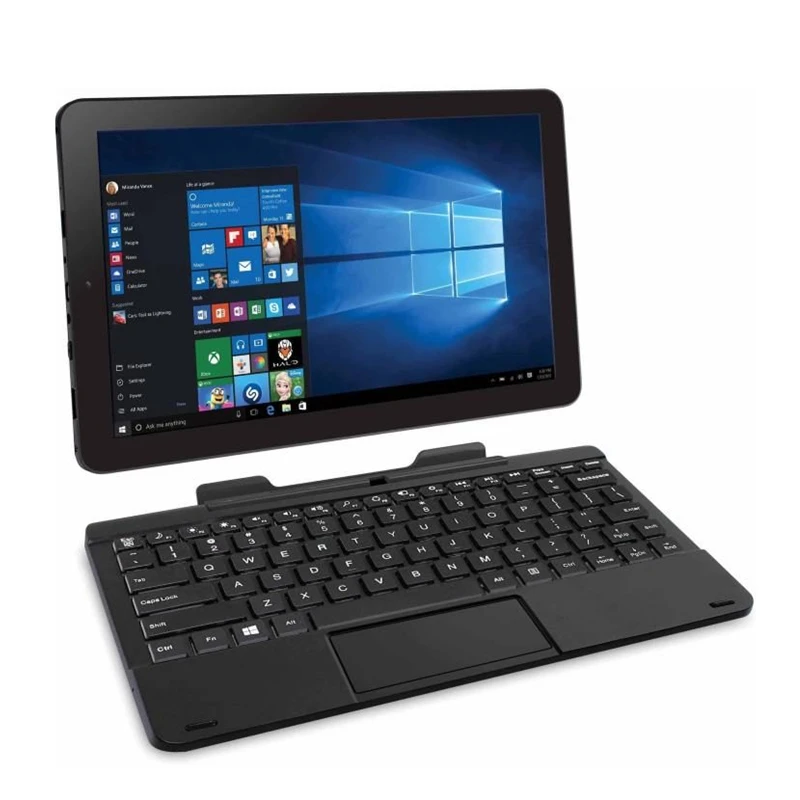 Tablettes Windows 10 avec poignées Clavier amovible, 2 Go de RAM, 32 Go, Dean 32 bits, Façades X5-Z3735F, Core 11.6x1366, IPS Tourists Camear, 768 pouces