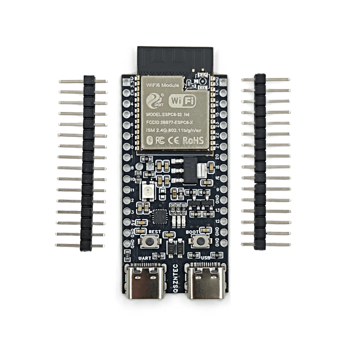 ESP32-C6-DevKitC-1 ESP32-C6 Core Board WIFI6 BLE Zigbee ใช้งานร่วมกับ ESP32-WROOM Series โมดูลเหมาะสําหรับสถานการณ์ IoT ต่างๆ