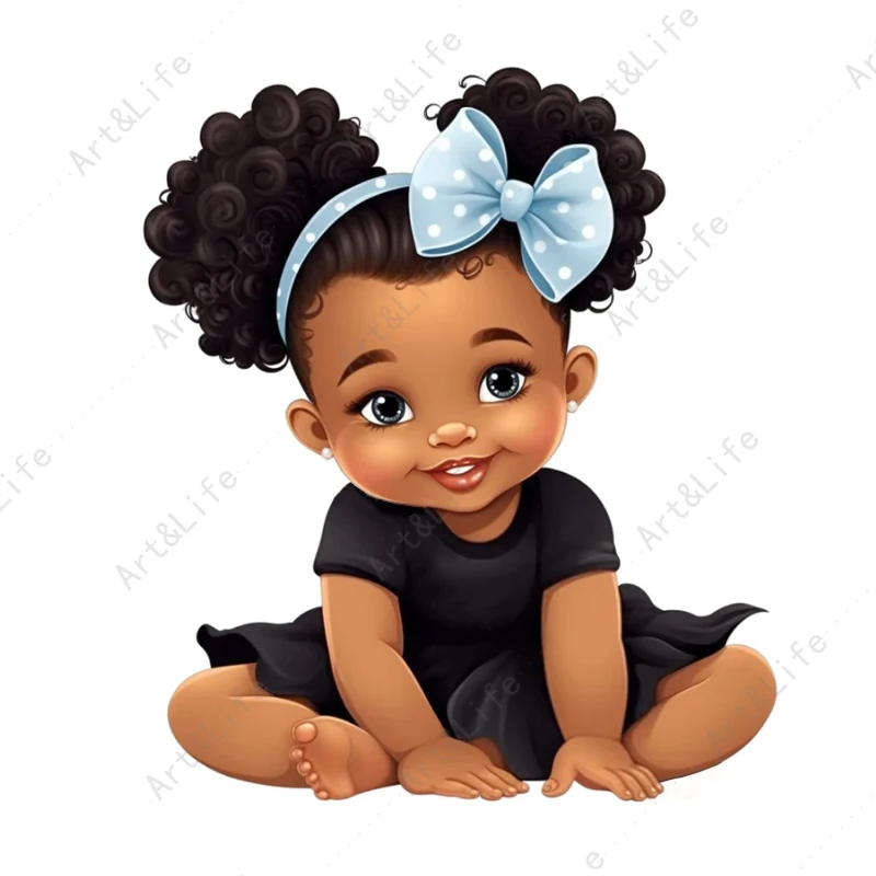 2024 New Arrival Cute Doll Black Baby gril Stencils Scrapbooking Cutting Dies For Making Album Festival Cards Embossing Die Cut