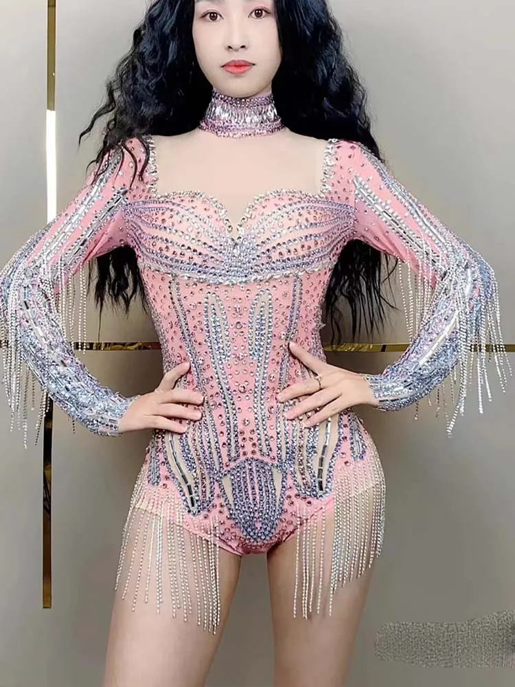 Combinaison à franges élastiques, estampage à chaud, Sexy, haute qualité, nouvelle mode, vêtements personnalisés pour femmes, 2025