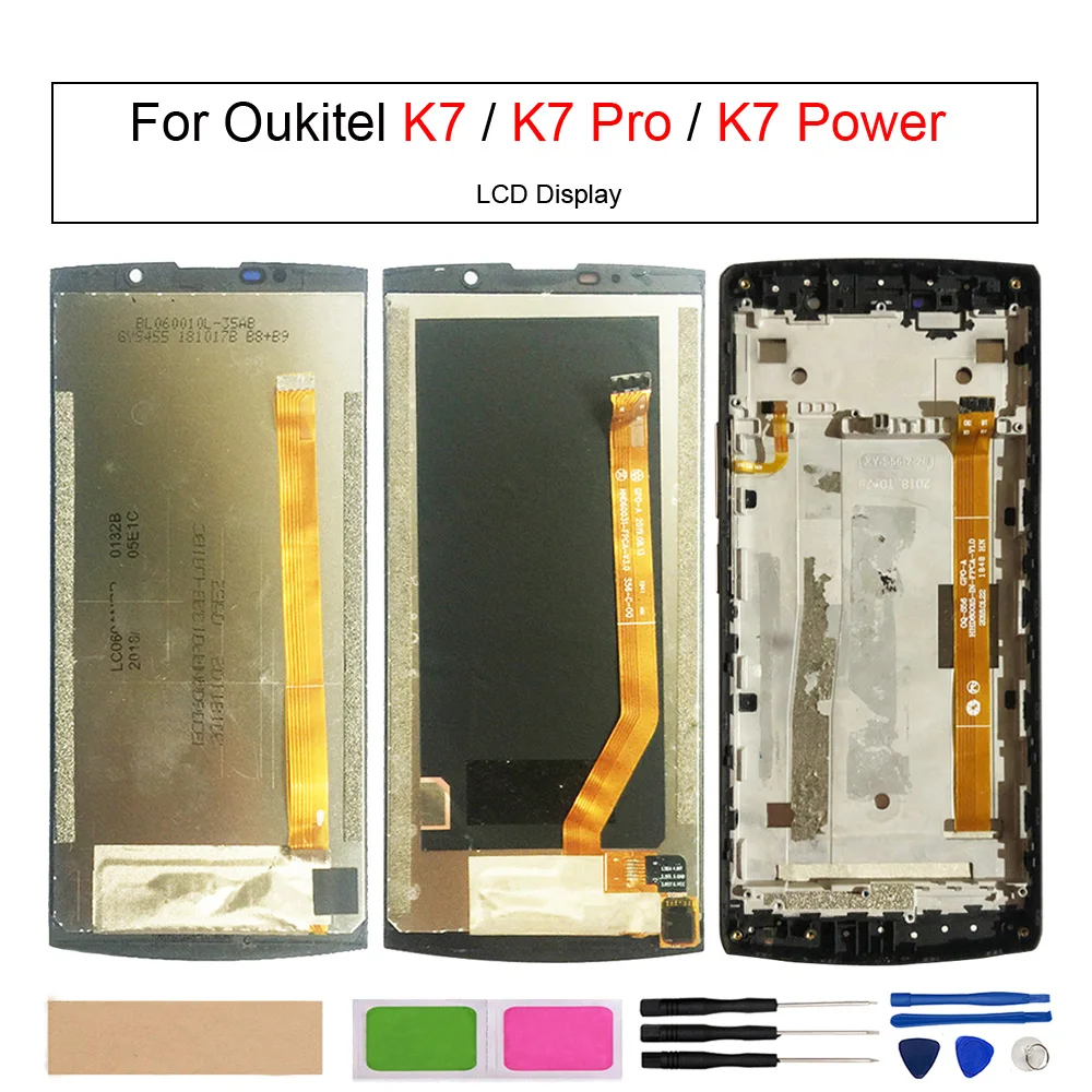 LCD Display Touch Screen Digitizer for Oukitel K7 Pro, K7 Power,Phone Screen Repair Parts