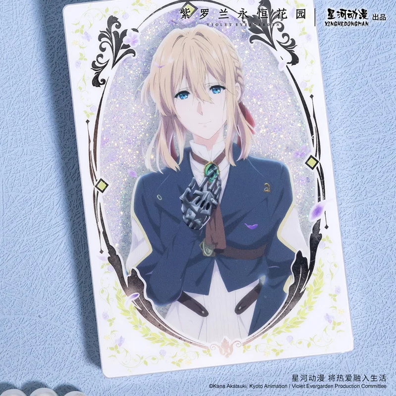 Violet Evergarden Flower Language Series China Autorização Oficial Acrílico Quicksand Placas de Pé