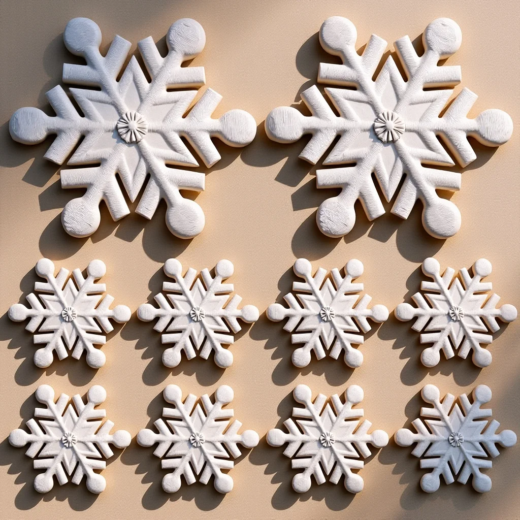 

20Pcs Decorative Snowflake Patches DIY Adhesive Backed Embroidered Applique for Clothes Bags Hats Winter Christmas Decoration