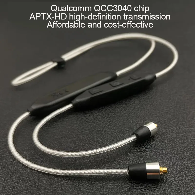 Bluetooth Earphone Cable mmcx Upgrade line Lossless Decoding Qualcomm QCC3040 Chip 5.0 Bluetooth aptx-HD Sound Quality