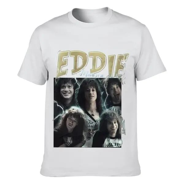 Eddie Munson Tshirt | Joseph Quinn Shirt | Movie Series Gift2024 High quality Brand T shirt Casual Printed 100% Cotton