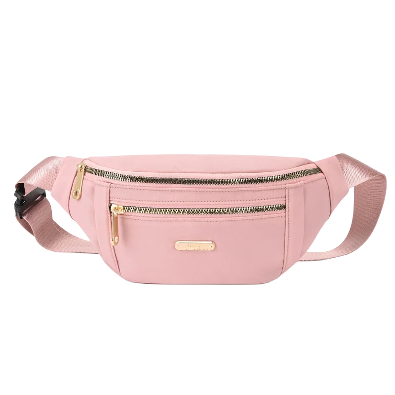 Women Waist Bag Fanny Pack Zipper Chest Bag Female Banana Bag Money Pouch Travel Shoulder Purse Belly Pocket Hip Bum Bag