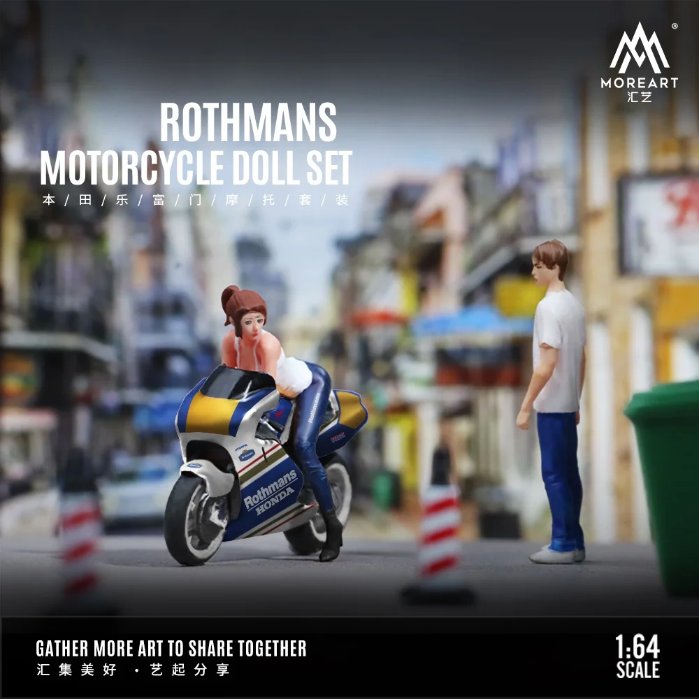 

TimeMicro&MoreArt 1:64 Rothmans Motorcycle Figure Set Resin model