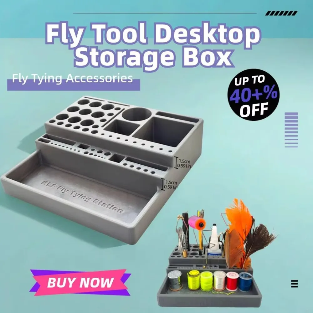 

Equipment Fishing Lure Desktop Organizer Tool Kit Fly Tying Fly Fishing Lure Storage Holder Round Rotatable Lure Storage Rack