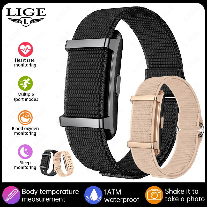 

LIGE No Screen Smart Bracelet Men New Fitness Sports Band Heart Rate Monitor Smart Watch 1ATM Waterproof Multi Wristband Women