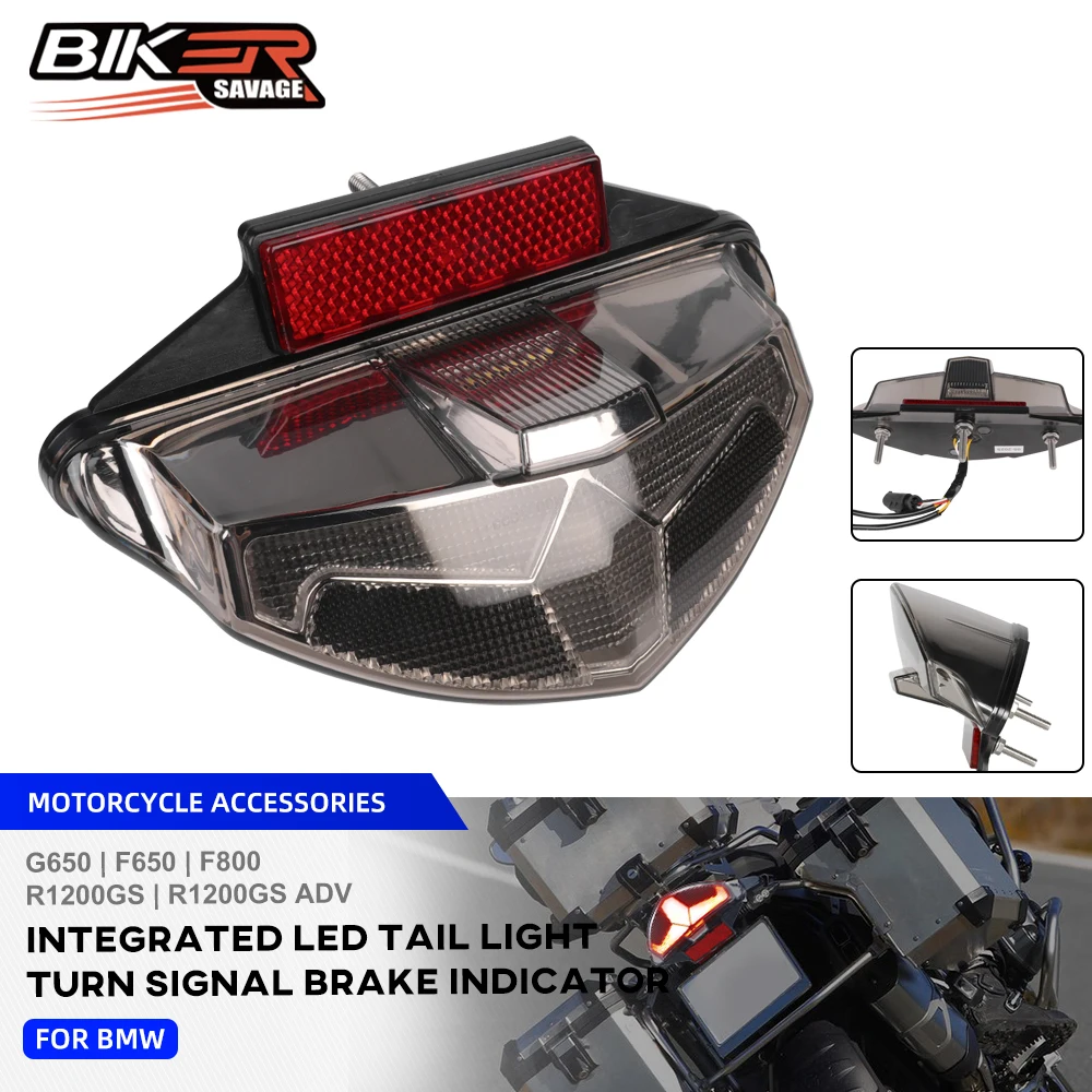 For BMW F800R F800GT LED Brake Light Tail Lamp R1200GS ADV F650 F800 G650 GS GT Dakar 2003-2014 Motorcycle Taillight Stop Lights