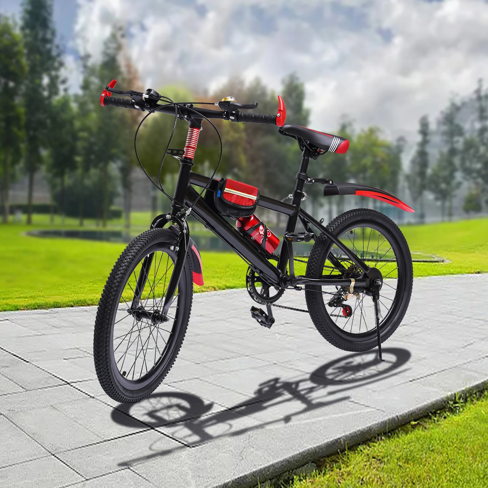 Hardtail-Mountainbike für Jungen/Mädchen/Männer/Frauen, 20 Zoll Größen, 6 oder 21 Gang Shimano Twist Shifting, Vorder- oder Doppelfederung