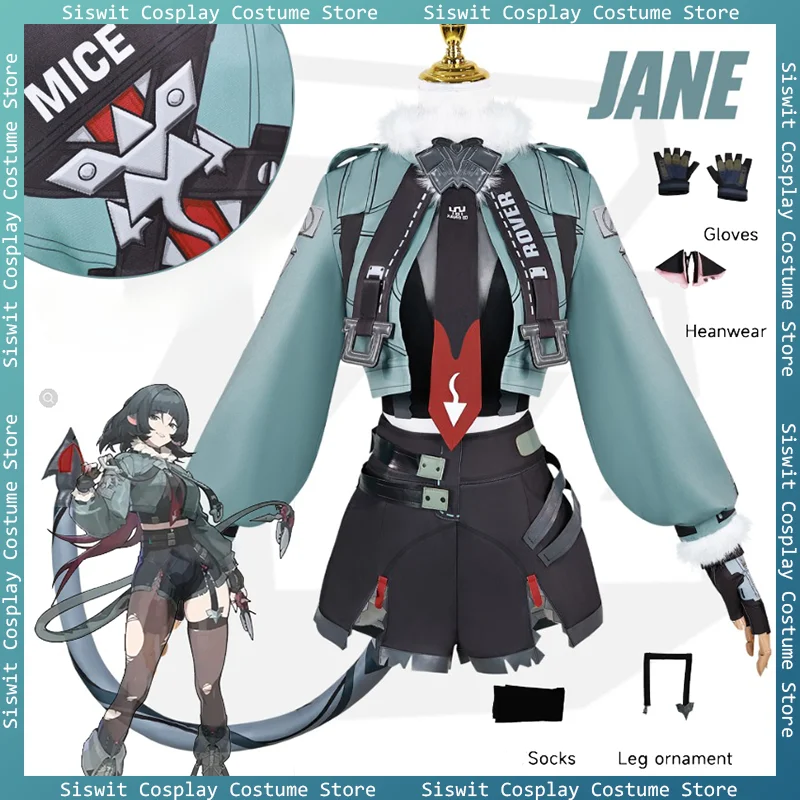 

Игра Zenless Zone Zero Jane Doe костюм реквизит для косплея аксессуары 9 шт./компл. костюмы праздничная вечеринка карнавальное платье женская одежда