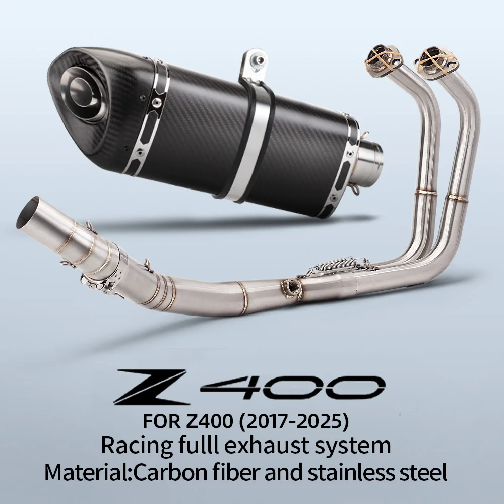 Ninja400 z400 Полная система, 51 мм, средняя передняя звено, надеваемая выхлопная труба Ninja z 400 500 Ninja400 z400 Полная система, 51 мм, средняя передняя звено, надеваемая выхлопная труба Ninja z 400 500