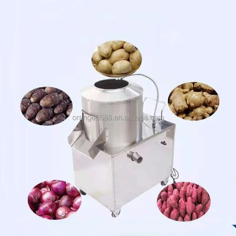 220V Commercial Potato Cleaning Electric Ginger Taro Sweet Potato Peeler Washing and Peeling Machine