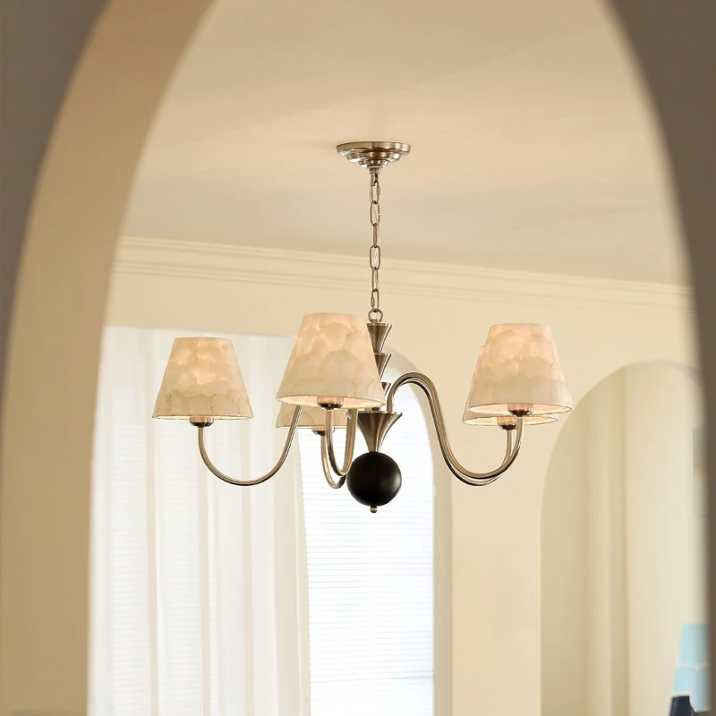Vintage living room lamp study medieval cream wind shell art atmosphere dining room chandelier