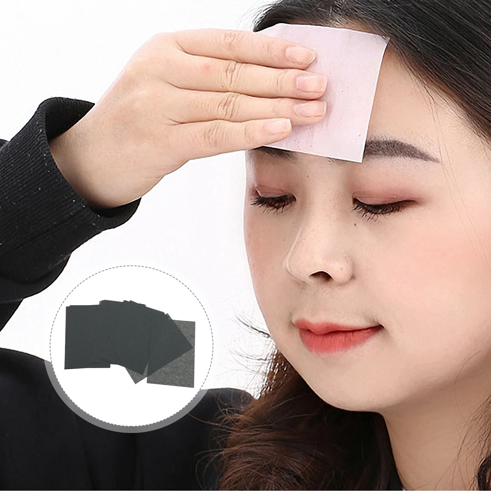 2set 2Sets Bamboo Charcoal Blotting Paper For Oily Skin Oil Absorbing Sheets Face Cleaning Tissue Oil Control Facial Care Tool