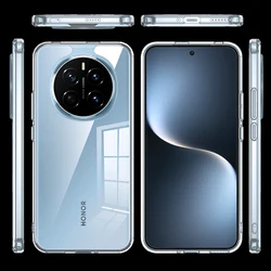 Clear Phone Case for HONOR MAGIC 7 PRO / MAGIC7PRO 5G Soft TPU Silicone Frame Matte Shockproof Transparent Hard Coque Bumper