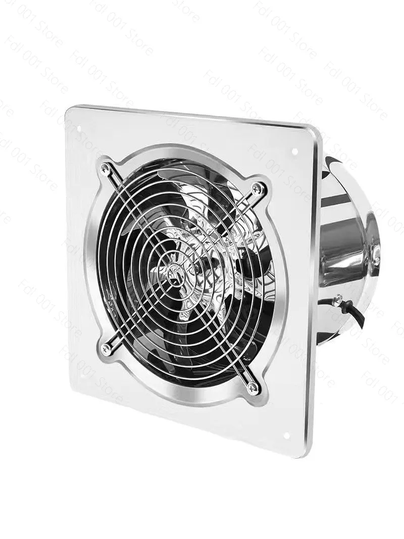 2026 Stainless steel exhaust fan Kitchen exhaust fan Special silent industrial high-speed ventilation fan 10 inches 12