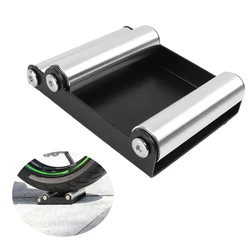 Motorcycle Black Chain Clean Durable Roller Ramp Lift Tire Wheel Cleaning Stand Tire Wash Bracket Portable For Harley Universal