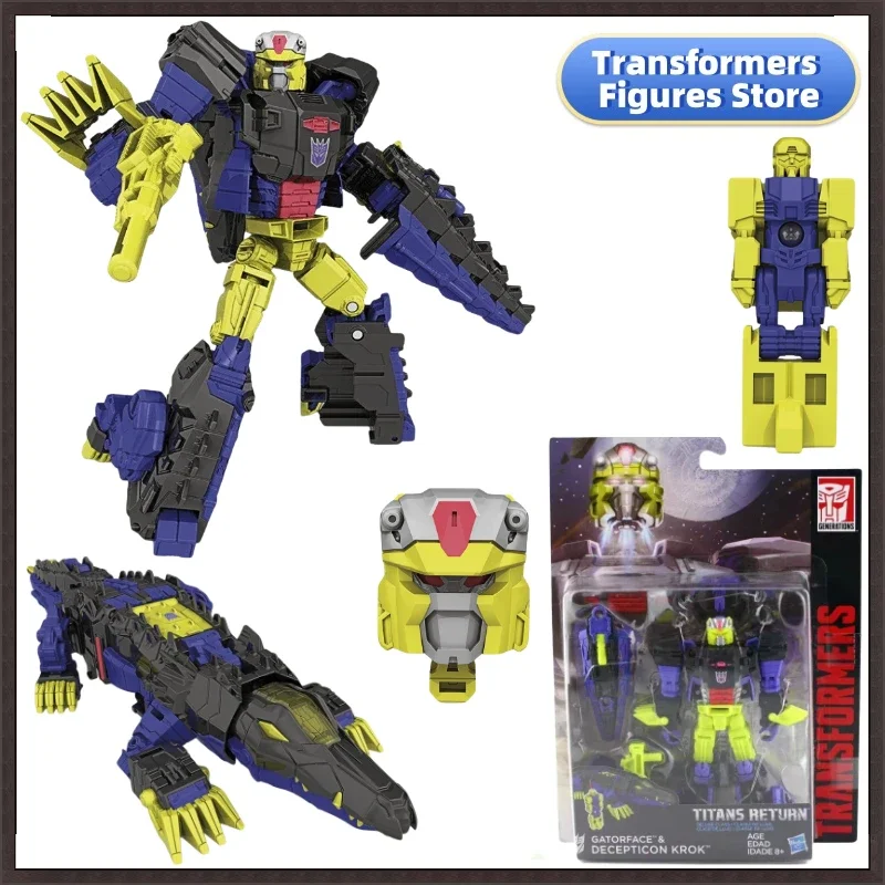 In Stock Transformers G series Titans Return D-Class Krok Collectible Action Figure Hello Kitty Pokemon Stitch Official Squirt